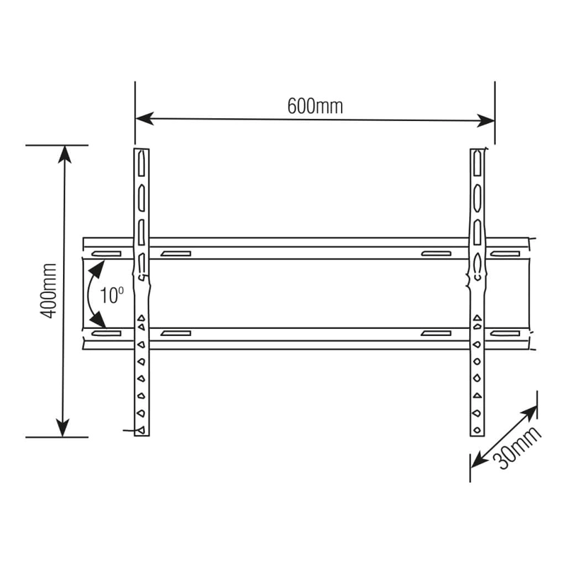 Soporte para TV Inclinable Ultra Slim 37" a 85"  FT161 - Forte  by Brasforma - 3