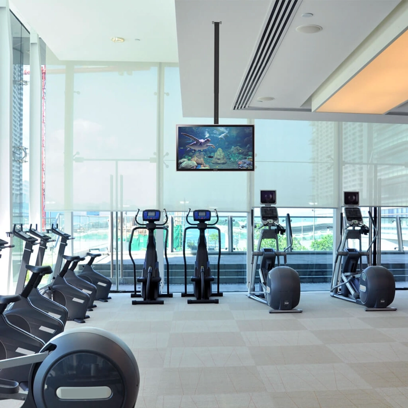 SOPORTE TV SBRP1650 TECHO 10” A 80'' 30KG 360° 4 MOV. NEGRO BRASFORMA - 2