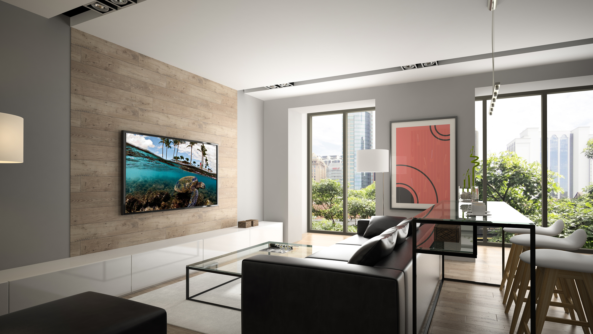 SOPORTE TV SBRP204 FIJO ULTRA SLIM 23'' A 42'' 35KG NEGRO BRASFORMA - 4
