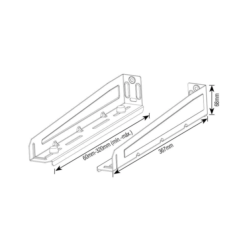 SOPORTE PARA IMPRESORA BRASFORMA SBR5.0 - MICROONDAS BLANCO - 4