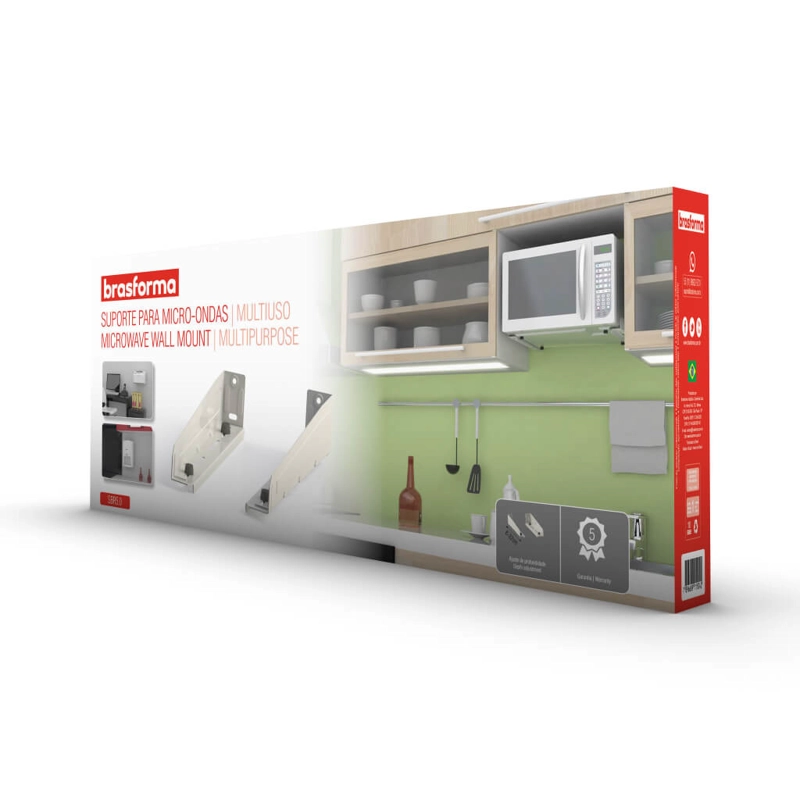 SOPORTE PARA IMPRESORA BRASFORMA SBR5.0 - MICROONDAS BLANCO - 5