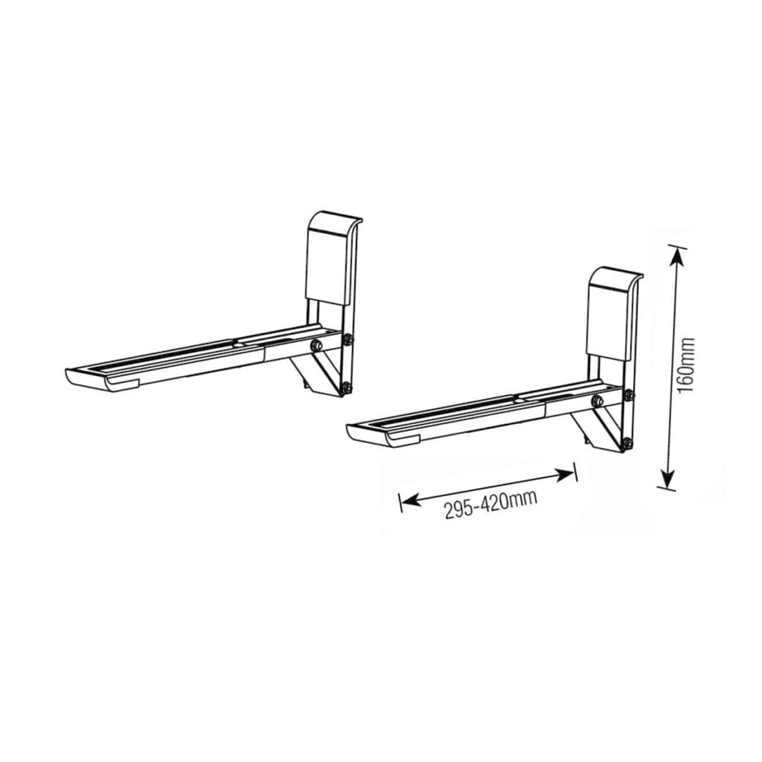 SOPORTE MICROONDAS BRASFORMA SBR3.7 - HORNO - MULTIUSO - 30KG PLATA - 3