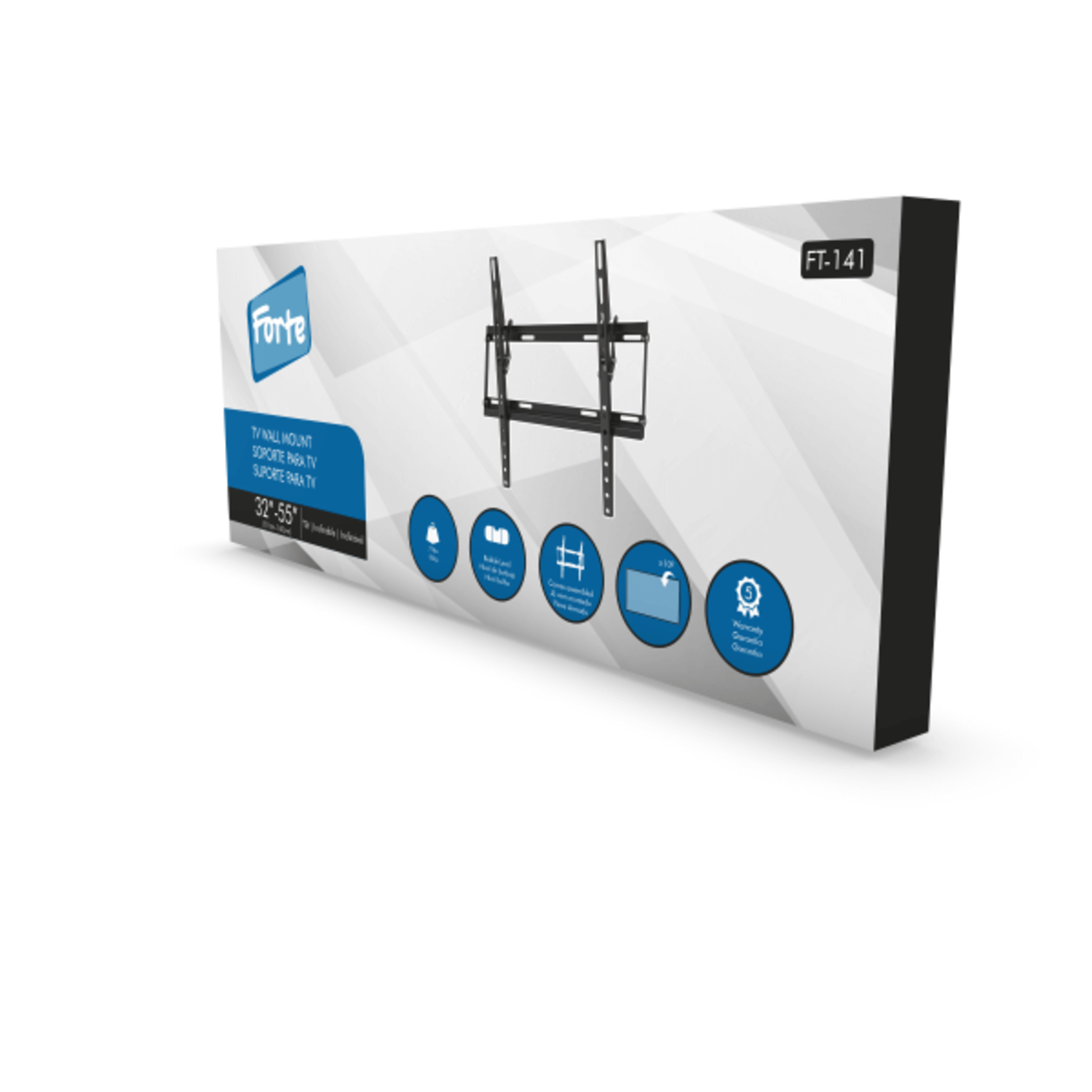 SOPORTE TV FT-141 INCLINABLE ULTRA SLIM U- 32' A 55' FORTE - 4