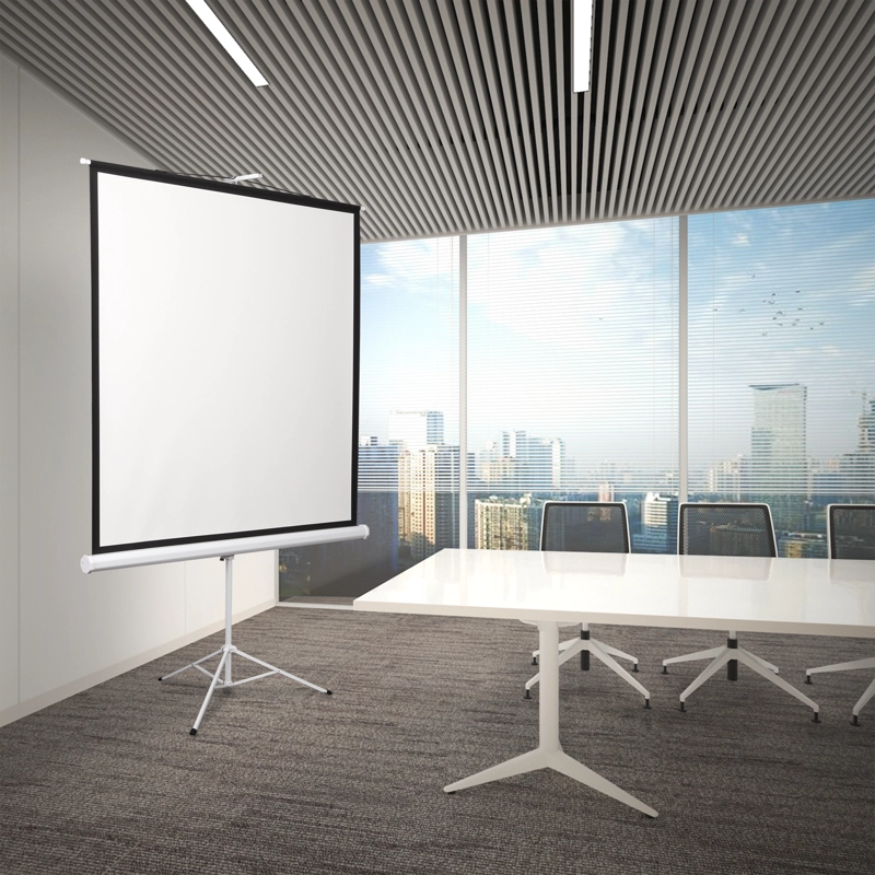 TELON DE PROYECTOR BRASFORMA SKPS43-120 112' CINEMA 2.44 X 1.83 MTS CON TRIPODE - 4