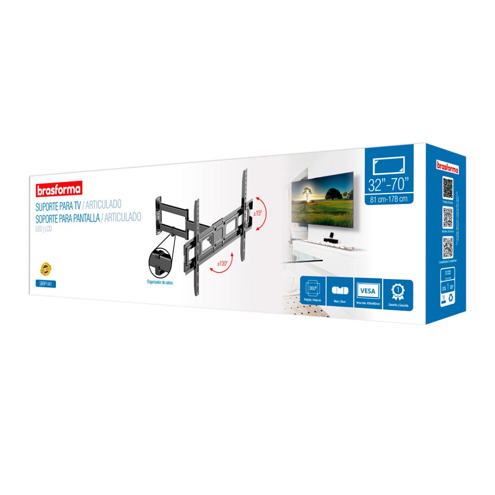 SOPORTE TV SBRP1441 CON BRAZO DE 42.7CM 37 A 70 180° - 6
