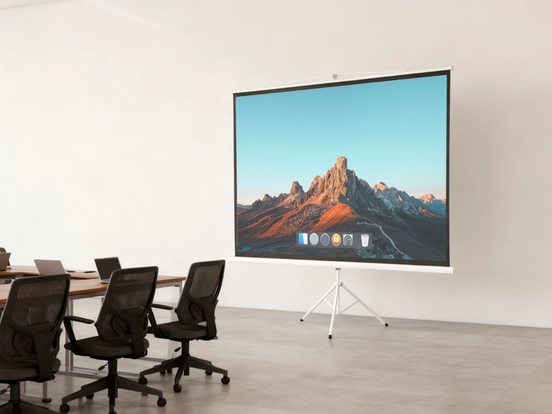 PANTALLA PARA PROYECTOR  - CON TRIPODE 200CM X 150CM  100'  4:3 SBRTP100 BRASFORMA - 1