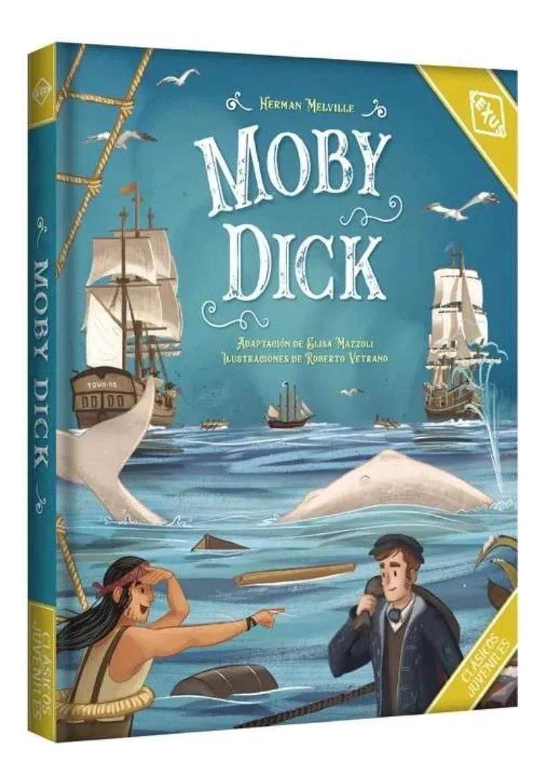MOBY DICK - HERMAN MELVILLE / TAPA DURA ILUSTRADO - 1