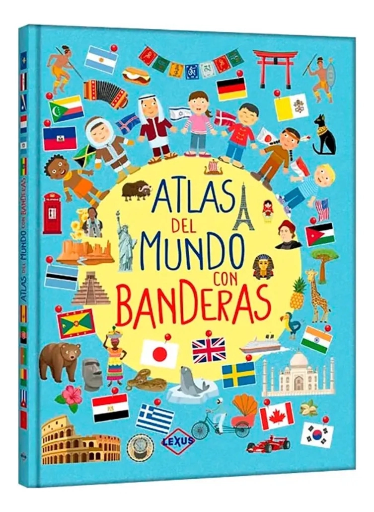 ATLAS DEL MUNDO CON BANDERAS - LEXUS - 1