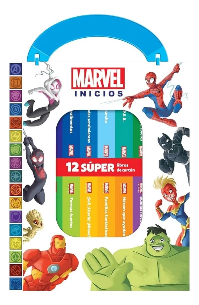 ESTUCHE MARVEL INICIOS - MI PRIMERA BIBLIOTECA 12 LIBROS - 1