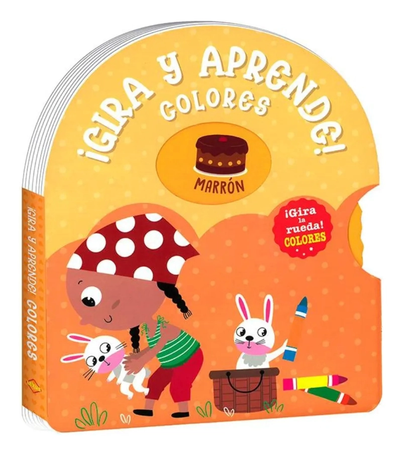 GIRA Y APRENDE COLORES LIBRO INTERACTIVO CON RUEDA LEXUS - 1