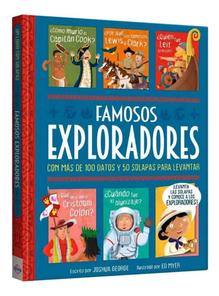 FAMOSOS EXPLORADORES LIBRO CON 50 SOLAPAS LEXUS KIDS - 1