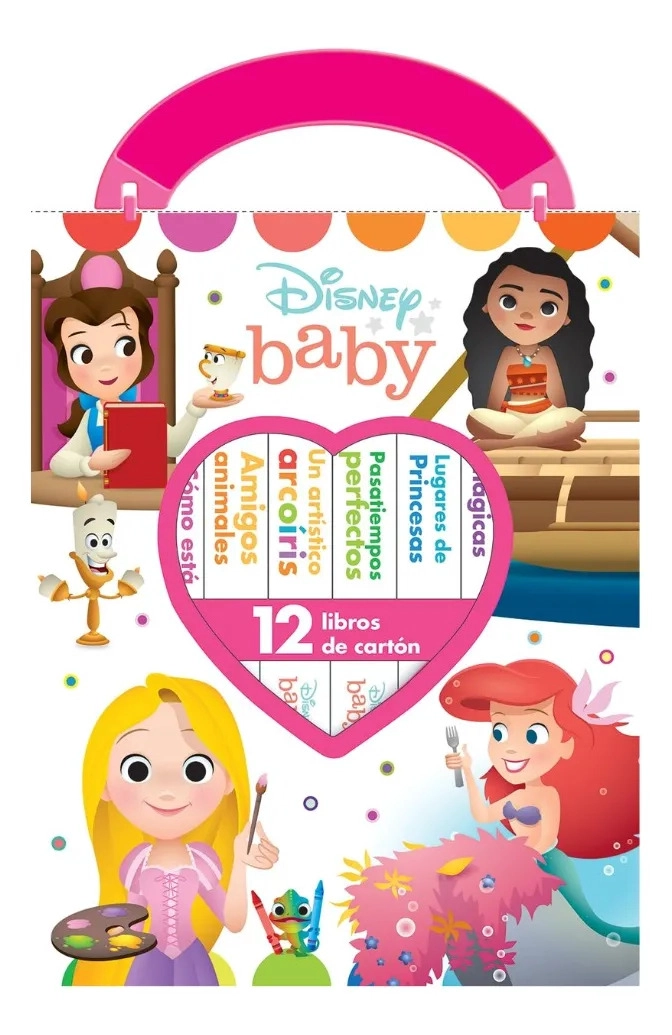 ESTUCHE DISNEY BABY PRINCESAS PRIMERA BIBLIOTECA 12 LIBROS - 1