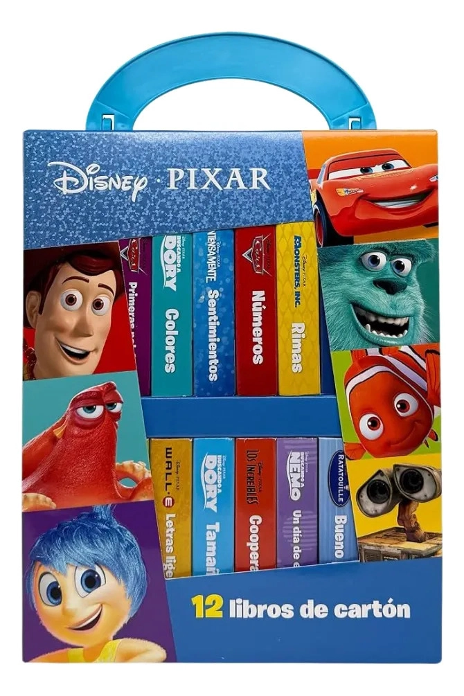 ESTUCHE DISNEY PIXAR: BIBLIOTECA DE 12 LIBROS DE CARTON - 1