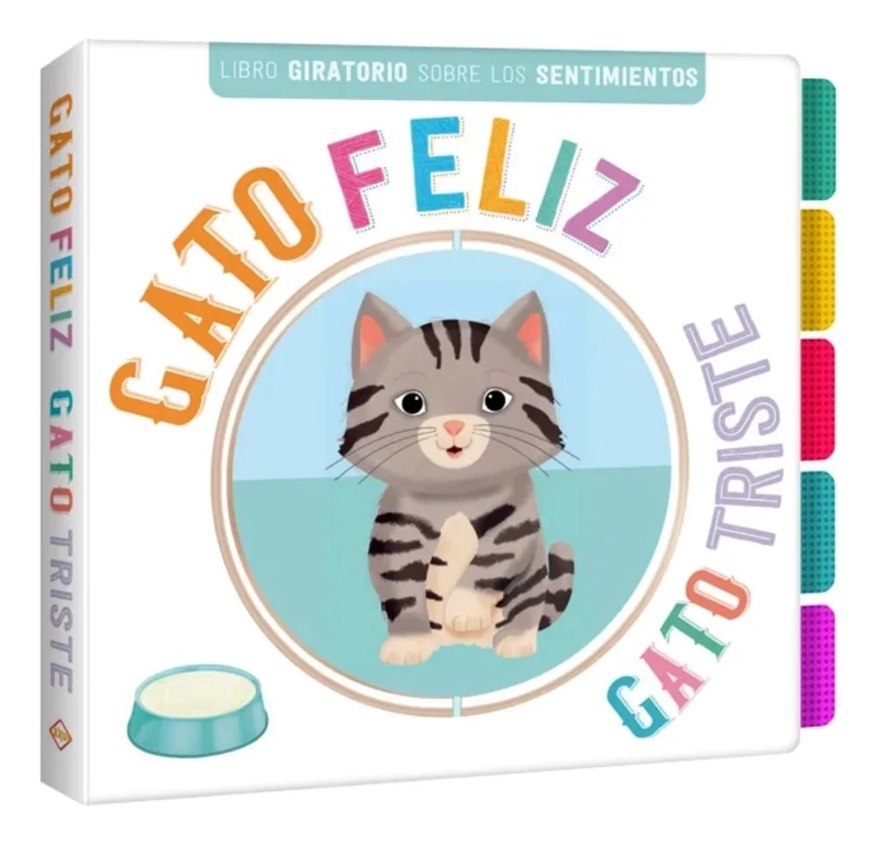 GATO FELIZ GATO TRISTE LIBRO GIRATORIO - LEXUS - 1