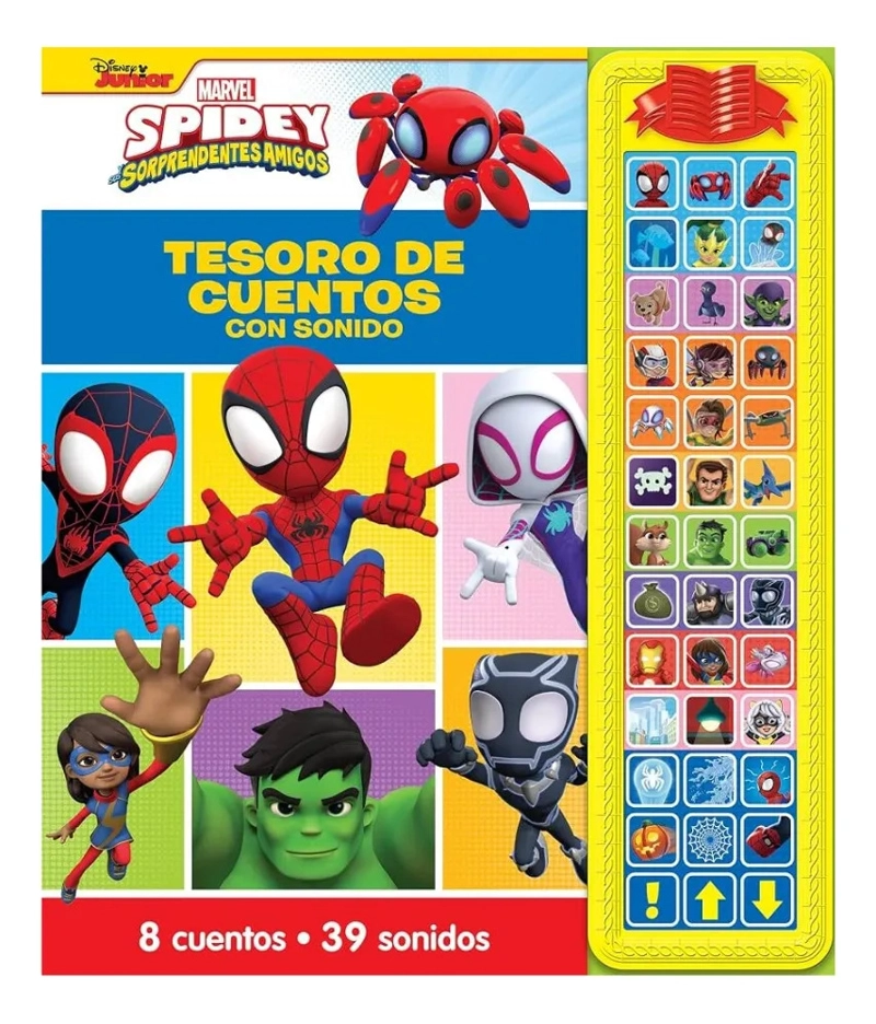 SPIDEY TESORO DE CUENTOS CON SONIDOS 39 SONIDOS PI KIDS - 1
