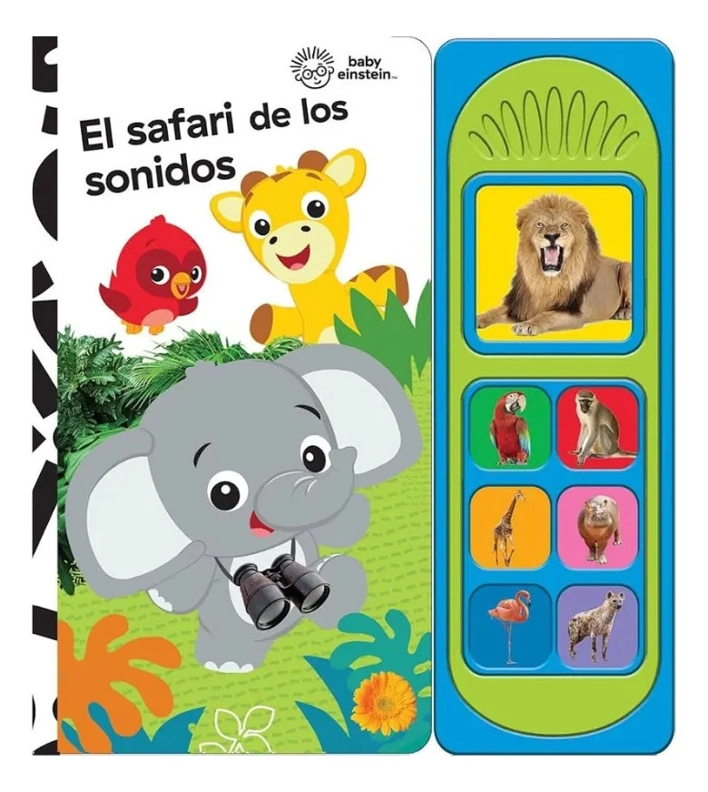 BABY EINSTEIN EL SAFARI DE SONIDOS LIBRO INFANTIL 7 SONIDOS - 1