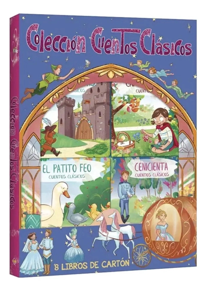 COLECCION CUENTOS CLASICOS MI PEQUEÑA BIBLIOTECA 8 LIBROS - 1