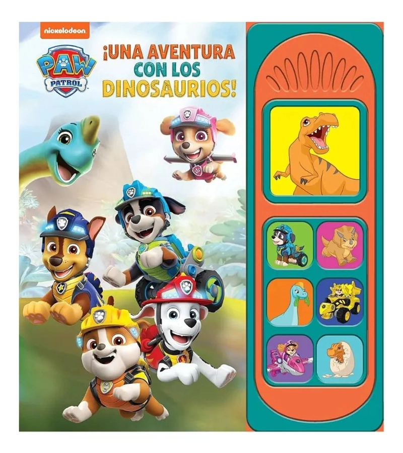 PAW PATROL UNA AVENTURA CON LOS DINOSAURIOS LIBRO 7 SONIDOS - 1