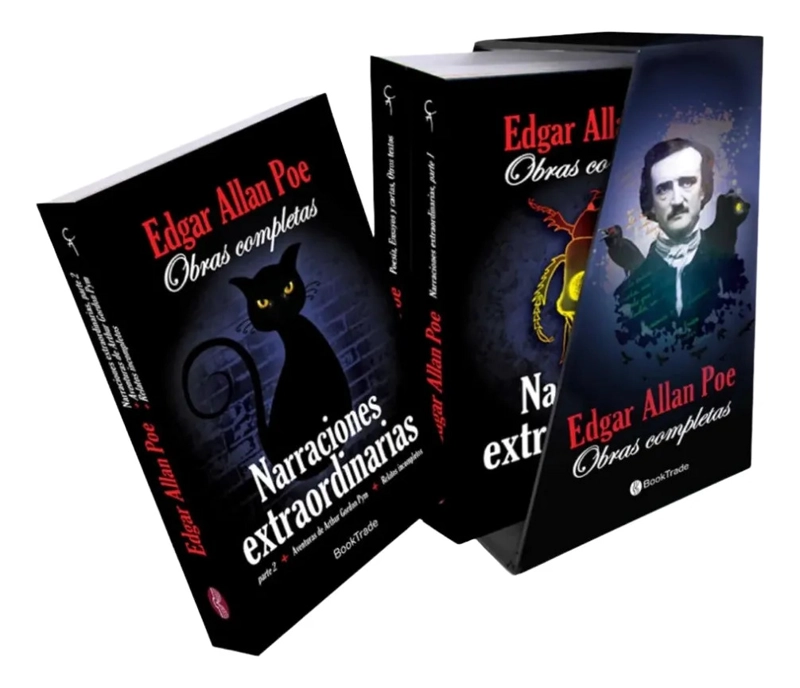 OBRAS COMPLETAS EDGAR ALLAN POE - ESTUCHE 3 TOMOS BOOKTRADE - 1