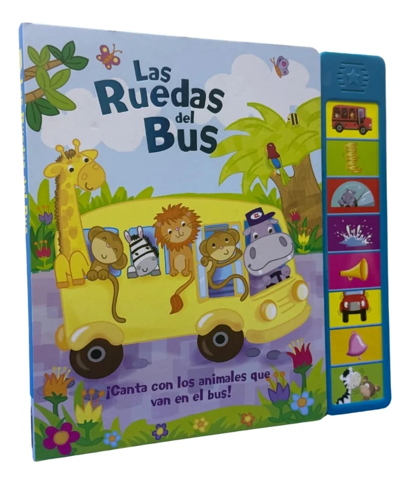 LAS RUEDAS DEL BUS LIBRO INFANTIL CON 8 SONIDOS Y CANCIONES - 1