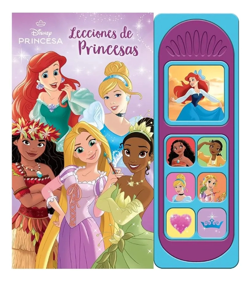 DISNEY PRINCESAS LECCIONES DE PRINCESAS LIBRO 7 SONIDOS - 1