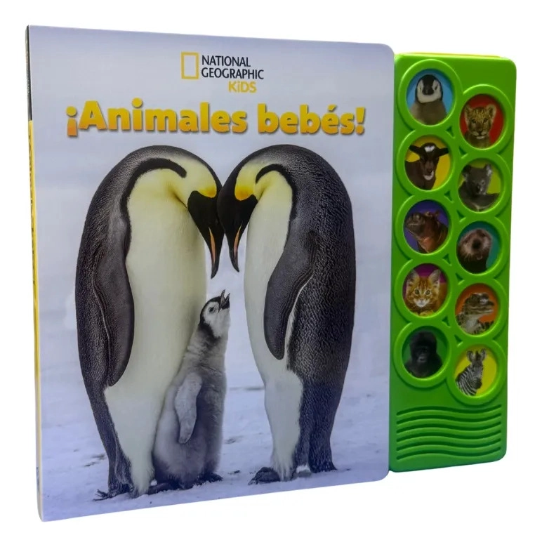 NATIONAL GEOGRAPHIC ANIMALES BEBE S LIBRO INFANTIL 10 SONIDOS - 1