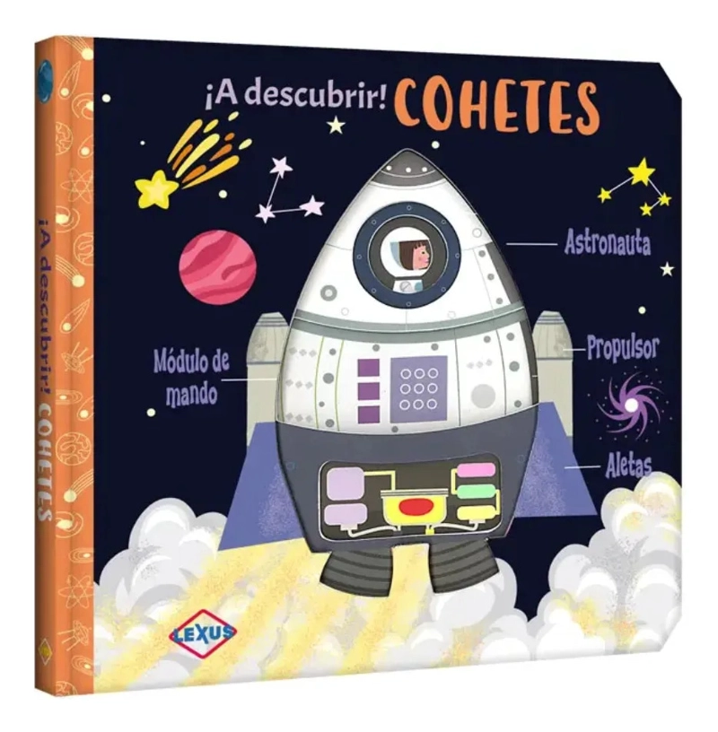A DESCUBRIR COHETES LIBRO INFANTIL EDUCATIVO LEXUS EDITORES - 1