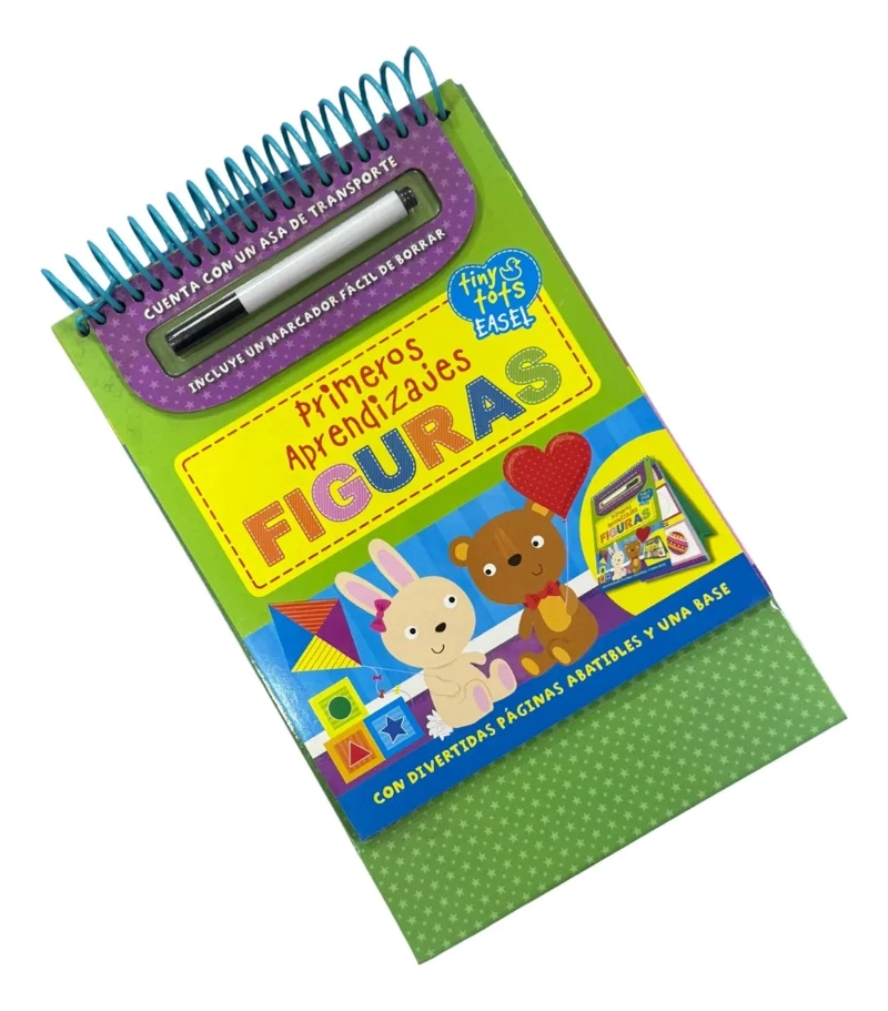 PRIMEROS APRENDIZAJES FIGURAS LIBRO ESCRIBE Y BORRA INFANTIL - 1