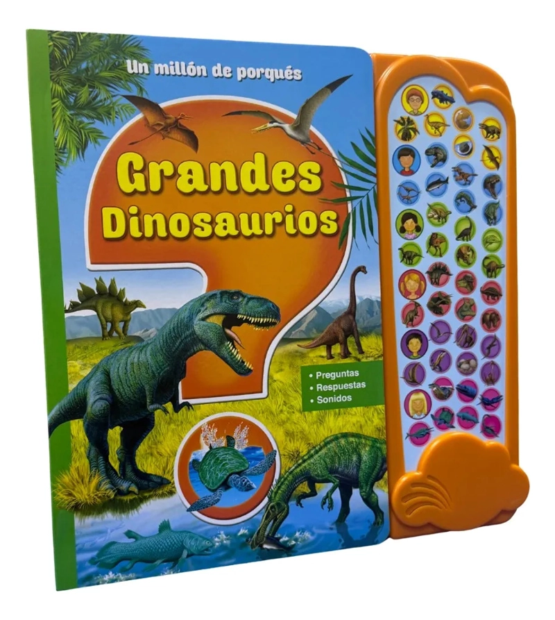 UN MILLON DE PORQUE S GRANDES DINOSAURIOS LIBRO 48 SONIDOS - 1