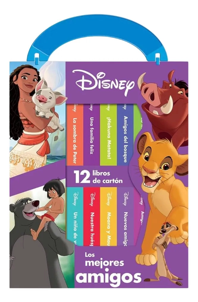 ESTUCHE DISNEY LOS MEJORES AMIGOS 12 LIBROS DE CARTON - 1