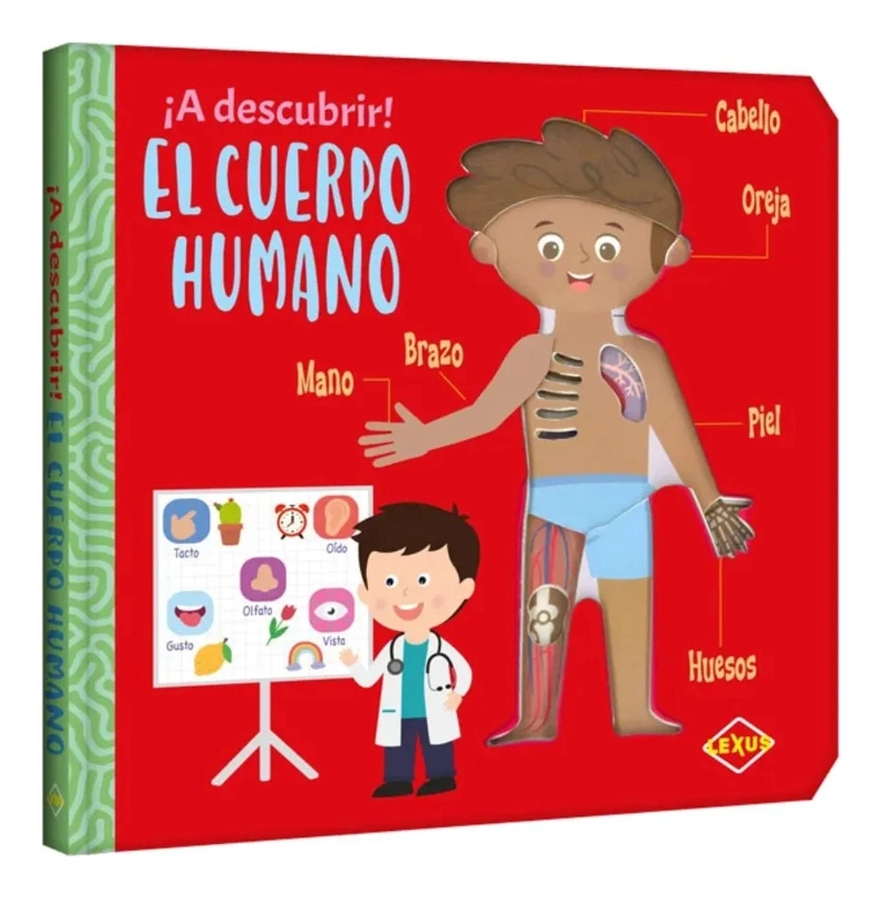 A DESCUBRIR EL CUERPO HUMANO LIBRO INFANTIL EDUCATIVO LEXUS - 1