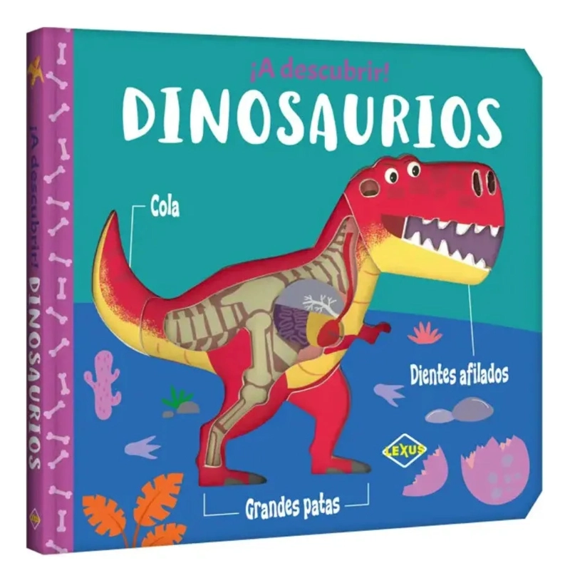 A DESCUBRIR DINOSAURIOS LIBRO INFANTIL DIDACTICO LEXUS KIDS - 1