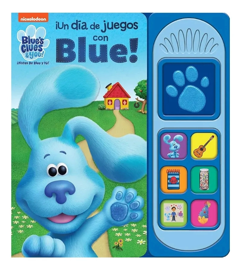 BLUE'S CLUES UN DIA DE JUEGOS CON BLUE 7 SONIDOS TAPA DURA - 1