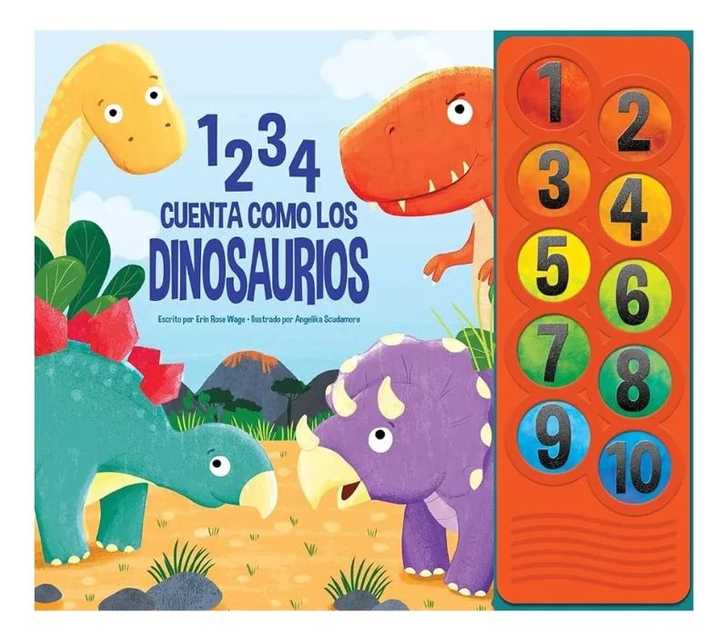 1 2 3 4 CUENTA COMO LOS DINOSAURIOS INFANTIL 10 SONIDOS - 1