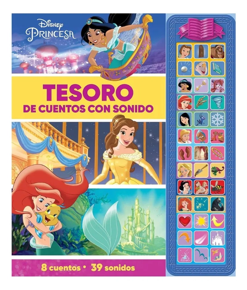 DISNEY PRINCESAS TESORO DE CUENTOS CON 39 SONIDOS Y MUSICA - 1