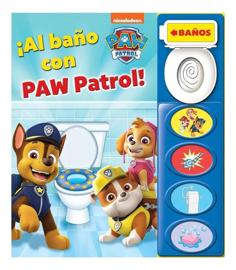 AL BAÑO CON PAW PATROL PATRULLA CANINA LIBRO SONIDOS PI KIDS - 1
