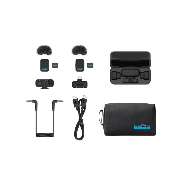 KIT COMPLETO DE MICROFONO INALAMBRICO GOPRO - 2