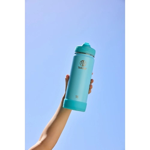 BOTELLA TAKEYA 530 ML BOMBILLA GLOW WORM BLUE - 4