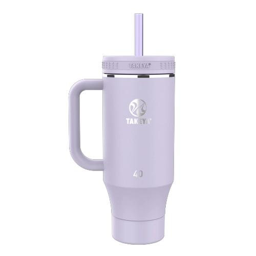 BOTELLA TAKEYA 1,18L STRAW TUMBLER VIVACITY PURPLE CON MANGO - 2
