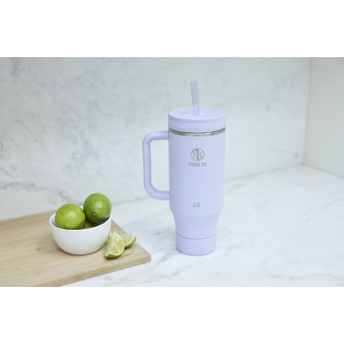BOTELLA TAKEYA 1,18L STRAW TUMBLER VIVACITY PURPLE CON MANGO - 3