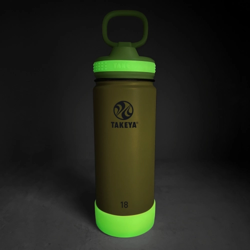 BOTELLA TAKEYA GLOW 530 ML BOMBILLA LIGHTNING GREEN - 3
