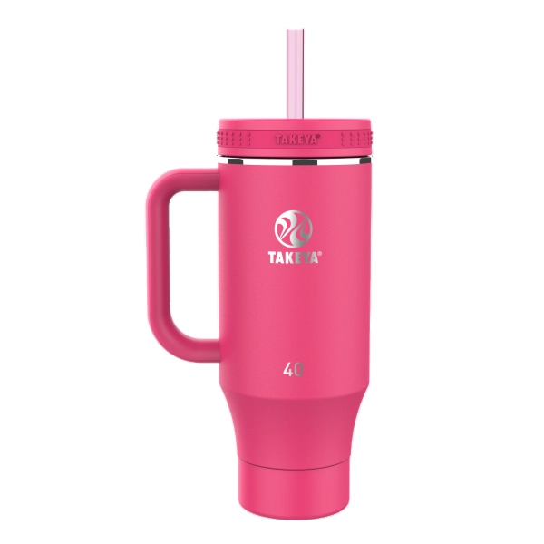 BOTELLA TAKEYA 1,18L STRAW TUMBLER DRAGON FRUIT CON MANGO - 1