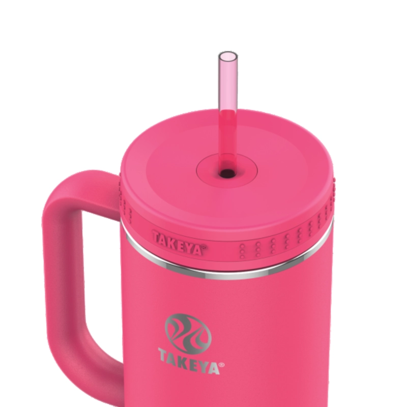 BOTELLA TAKEYA 1,18L STRAW TUMBLER DRAGON FRUIT CON MANGO - 3