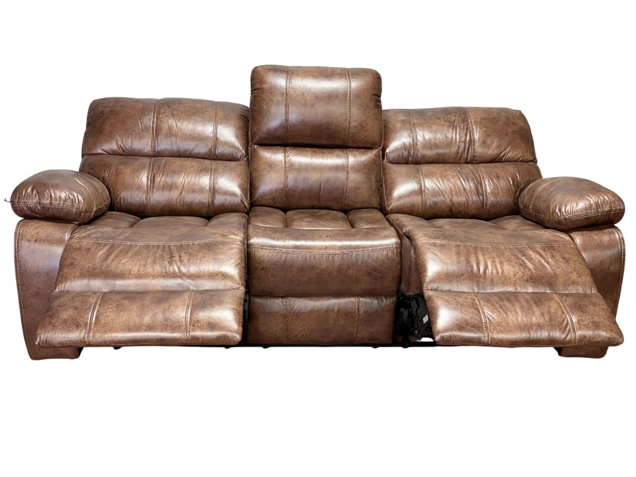 SOFA RECLINABLE ELECTRICO RELAXLINE 3 CUERPOS VINTAGE CAFE/USB - 6