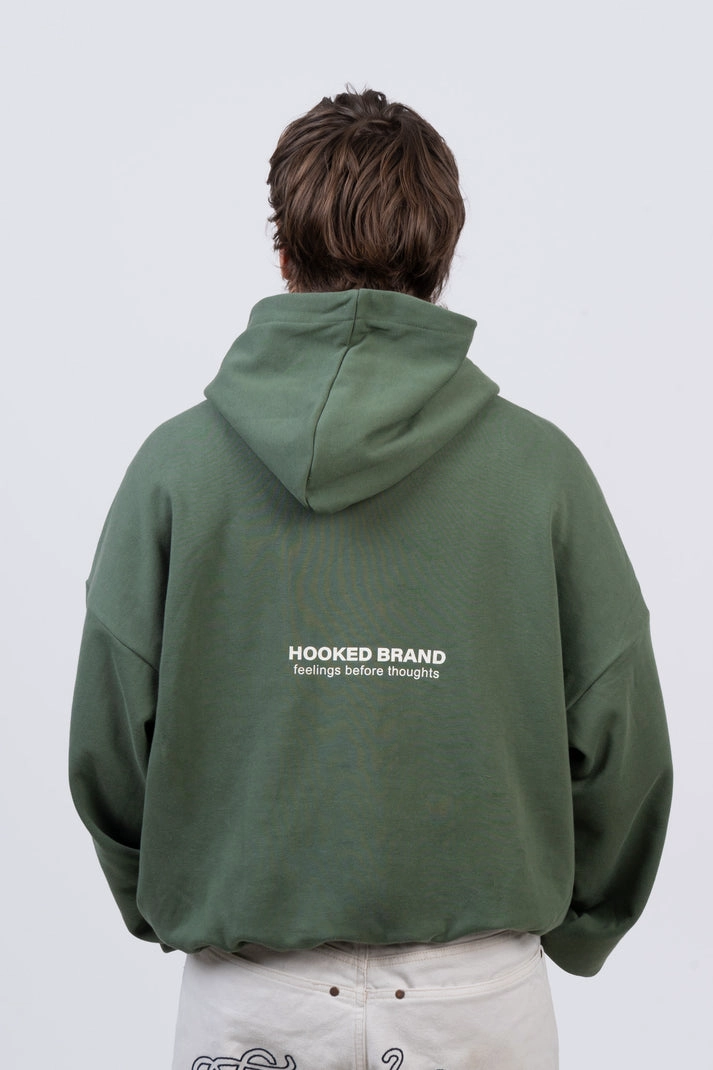 HOODIE BOXY FIT VERDE L - 2