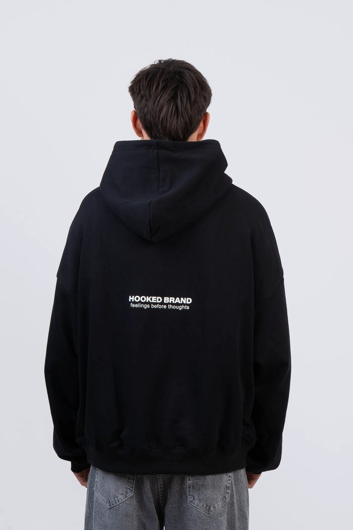 HOODIE BOXY FIT NEGRO L - 2