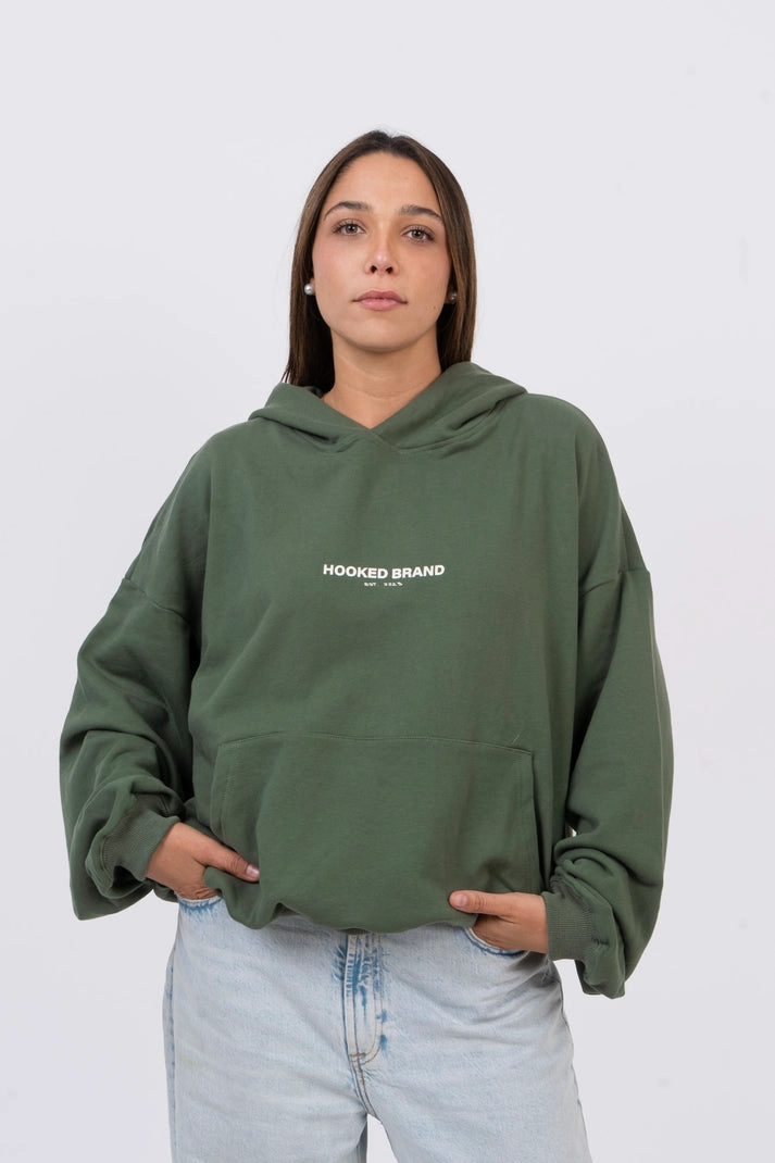 HOODIE BOXY FIT VERDE XXL - 3