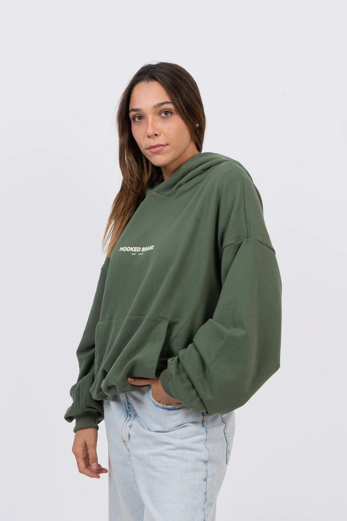 HOODIE BOXY FIT VERDE XXL - 4
