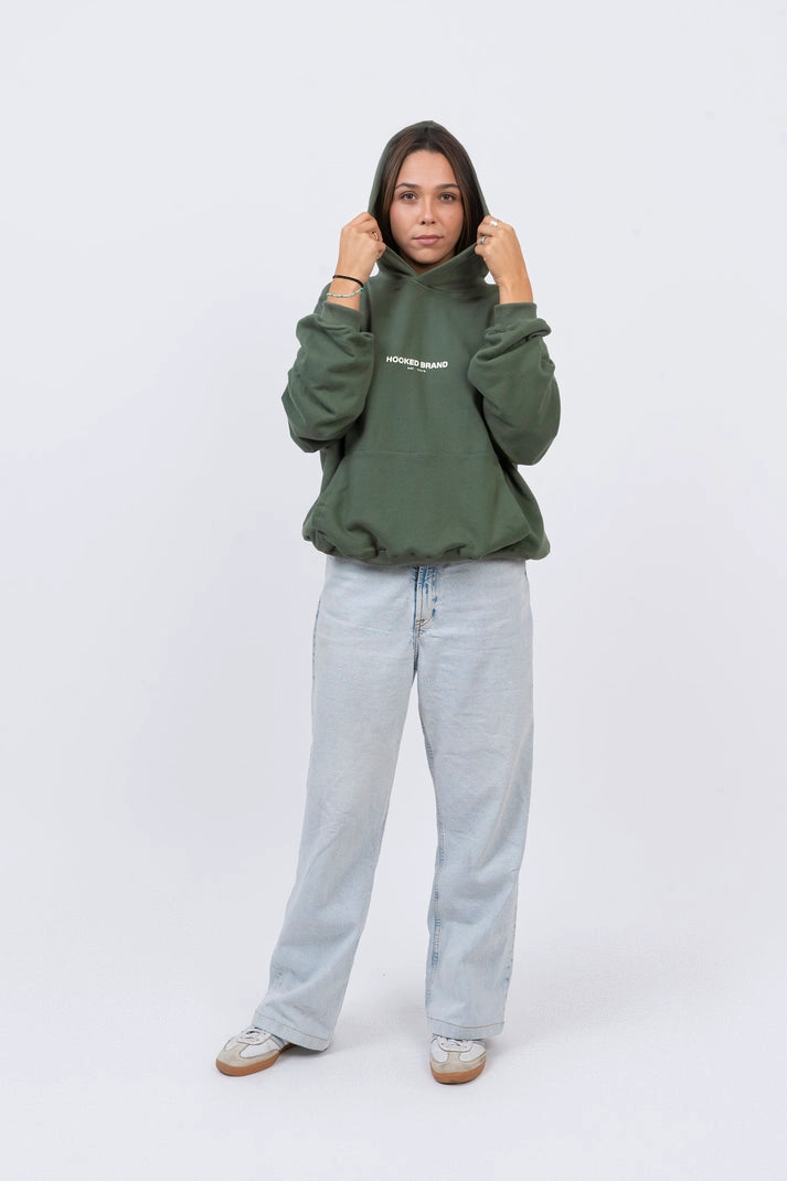 HOODIE BOXY FIT VERDE XXL - 8