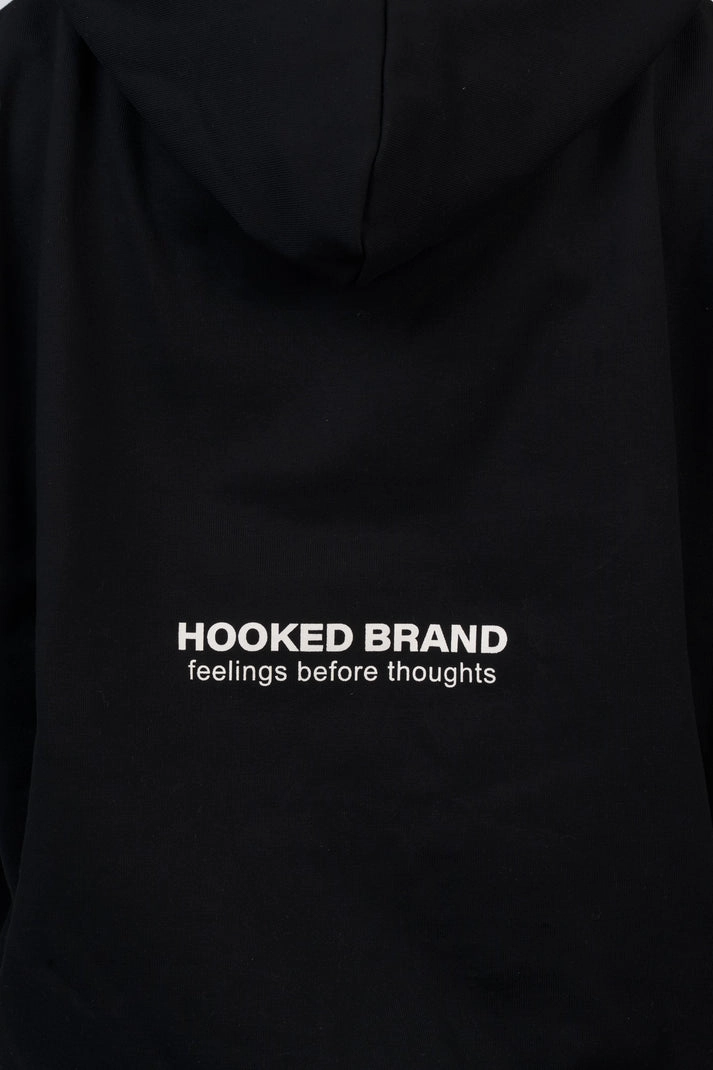 HOODIE BOXY FIT NEGRO M - 7